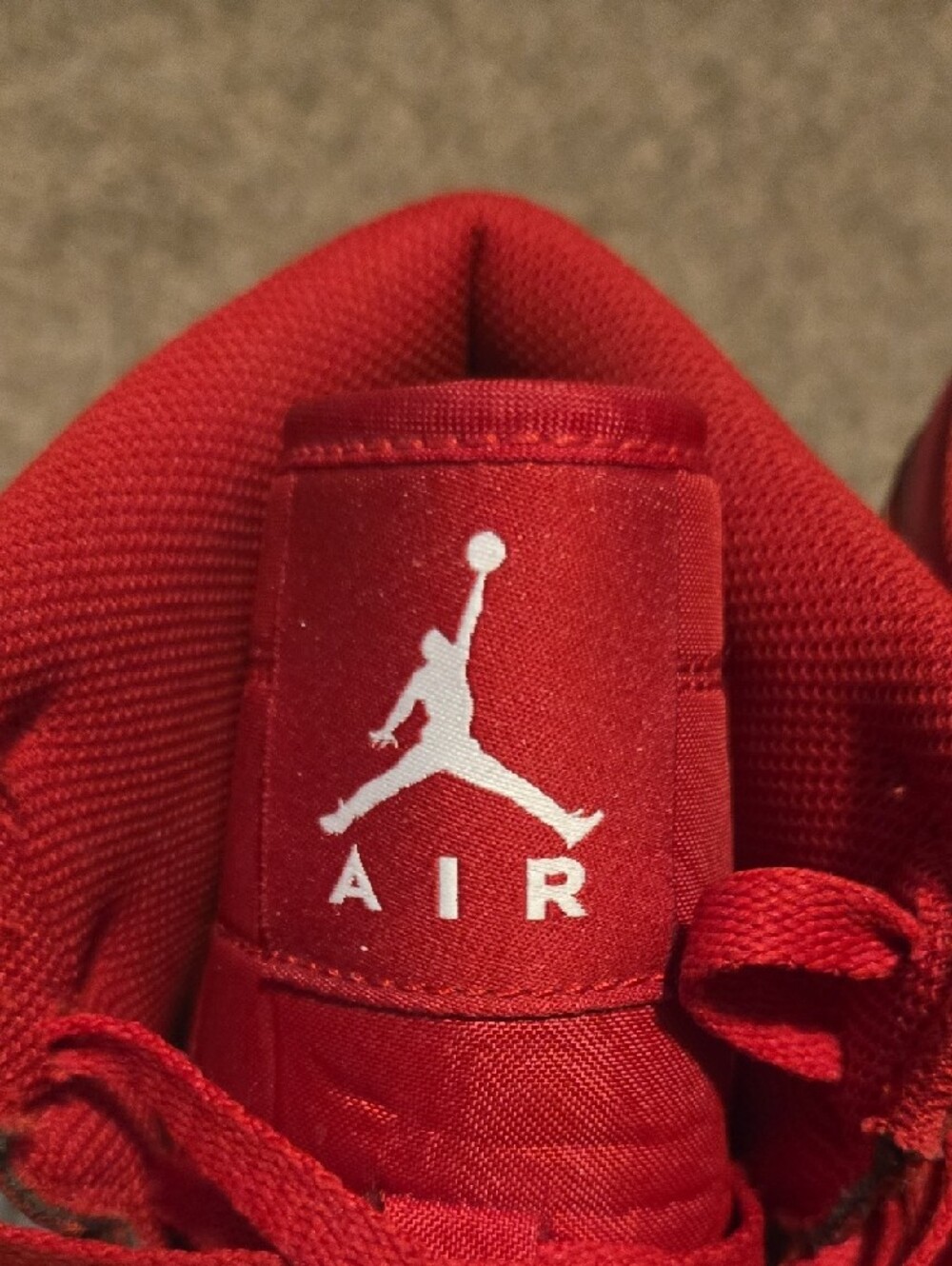Nike Red High-Top Jumpman Sneakers - Picture 10 of 15